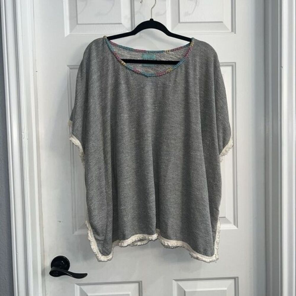 Woman's‎ Judith March Pullover Top Birds Embroidered Small Beachy - Picture 2 of 15